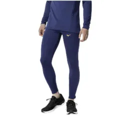 新品 ランニングウエア ミズノ サーマルチャージ タイツ 休息 リカバリー 反射プリント J2MBB501 エステートブルー XL