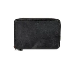 新品 [タケオキクチ] 財布 ラウンドファスナーミドルサイフ マルゴ2 (牛革(イタリアンレザー) ブラック/BLACK)