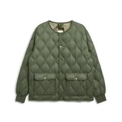 新品 [タイオン] ユニセックス ミリタリーオーバーサイズクルーネックダウンジャケット (SOFT SHELL) 104LSBPML-1