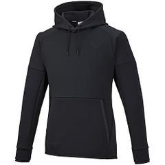 新品 MIZUNOストレッチスウェットフーディー オフザピッチ ブラックM