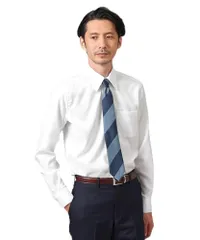 新品 [タケオキクチ] Made in JAPAN 市松紋 ドレスシャツ ホワイト（001） 01（S）