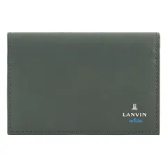 新品 [ランバンオンブルー] 名刺入れ カードケース カード入れ ささマチ カード収納 カジュアル くすみカラー 524601 デクスター 牛革 本革 レザー 【05】 グリーン