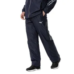 新品 トレーニングウエア MC-LINE ブレスサーモ 中綿 ウォーマーパンツ 吸湿発熱 撥水 32MFB630 ディープネイビー×シルバー S