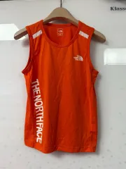 THE NORTH FACE ザノースフェイス オレンジ色 ノースリーブ Tシャツ