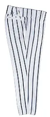 新品 ゼット(ZETT)野球 ユニフォーム パンツ (ワイドストライプ) ホワイト/ネイビー O BU632
