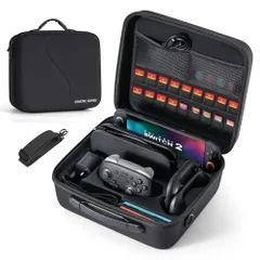 【迅速に発送】STARTRC GAMES Switch 2 ケース スイッチ2 オールインボックス 防塵 防汚 耐衝撃 全面保護 大容量 Switch 2 本体/Joy-Con/Proコントローラー/電源アダプタ/18枚ゲームカード全部収納可 b2ebcf44