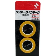 ニチバン - クリアラインテープ(曲線用) No.536(幅3mm×長10m)