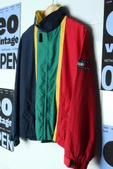 W(L) Tommy Hilfiger トミーヒルフィガー ジップアップ ウィンドブレーカー アウター ジャケット 90s 年代-17771
