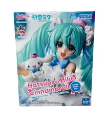 美品 SEGA 初音ミク Luminasta 初音ミク×シナモロールホワイトドレスver. フィギュア