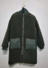 モンベル ) カーキ色 フリース ロング ジップアップ アウター M