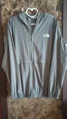 THE NORTH FACE フード ウィンドブレーカー XL グレー