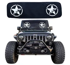 新品 RoRex ジープラングラーアクセサリー JK TJ LJ YJ フロントガラスサンシェード すべての年ラングラー 1985-2018 カスタムフィット ヒートシールド サンマット