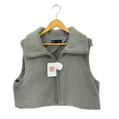 ザラ ZARA フェイクファー ハーフジップベスト レディース import：M 