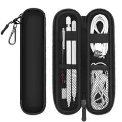 新品 Fintie Apple Pencil ケース バッグ 柔らかいネオプレン製 紛失防止ポケット ゴムバンド固定 Apple Pencil Pro/USB-C/ 第1/2 世代用 収納 保護ケース(1ブラック)