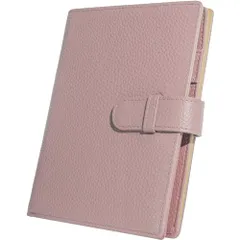 新品 [RafiCaro] 母子手帳ケース 大容量 お薬手帳 ケース カバー 人気 収納 28箇所 保険証 診察券 二人用 本革 マルチケース 通帳 銀行 多機能 カード 通院 ダスティピンク