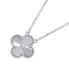 ヴァンクリーフ&アーペル ネックレス ヴィンテージ アルハンブラ ペンダント ギヨシェ K18WGホワイトゴールド VCARP9XG00のサムネイル