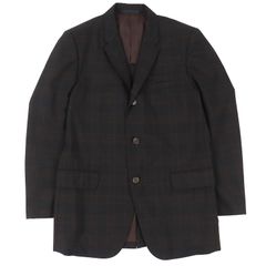 15万】Sartorio テーラード チェック サイズ46程度 ハンガー付 - メルカリ