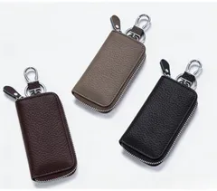 【キーケース】新品 本革 カード入れ 多機能 高品質 レザー 男女兼用