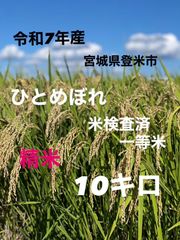 令和7年新米】自然栽培米 ひとめぼれ 宮城県産 玄米10kg 送料無料