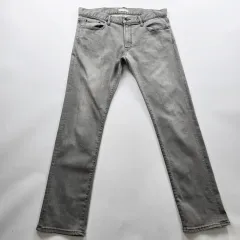 UNIQLO ユニクロ デニム ズボン ストレッチ グレー サイズ36 R4684