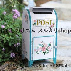 ポスト（黄色薔薇のペイント作品ハンドメイド） - メルカリ