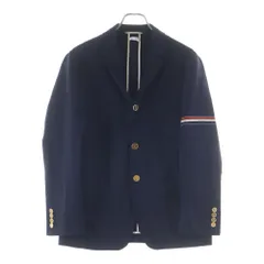 THOM BROWNE (トムブラウン) フロントポケット ロゴストライプ テーラードジャケット ネイビー MJU500A-04348415のサムネイル