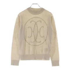 HERMES エルメス Hリフト カシミヤ クルーネックニットセーター アイボリー HERMES (エルメス) Hリフト カシミヤ クルーネックニットセーター