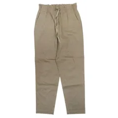 美品 theory luxe セオリーリュクス リネン ストレッチ イージーパンツ スラックス テーパード ボトムス 40 茶 ブラウン レディース 古着 中古 USED