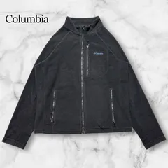 Columbia コロンビア フリースジャケット フルジップ 黒 Sサイズ PM5789 ジップ欠損 アウトドア キャンプ 防寒 メンズ 刺繍ロゴ フルジップ ブルゾン PM5789 キャンプ ワーク B1088