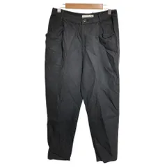 良品 evam eva エヴァムエヴァ クレープリネンタックパンツ E191T067 サイズ1 ブラック レディース 古着 中古 USED