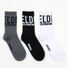 ディーゼル 靴下 ユニセックス ロゴ ソックス ミドル丈 3足セット DIESEL 00SAYJ 0HMAB E3843