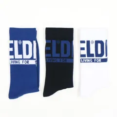 ディーゼル 靴下 ユニセックス ミドル丈 3足セット ブラック ホワイト ブルー ネコポス発送 DIESEL 00SAYJ 0QATV E6874