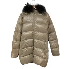 美品 DUVETICA デュベティカ KAPPA ロングダウンコート サイズ38 グレージュ レディース 古着 中古 USED