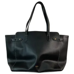 美品 LAUREN RALPH LAUREN ローレンラルフローレン トートバッグ ブラック レディース 古着 中古 USED