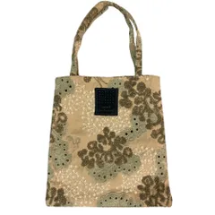 美品 mina perhonen ミナペルホネン happy camouflage トーストバッグ ピンクベージュ レディース 古着 中古 USED