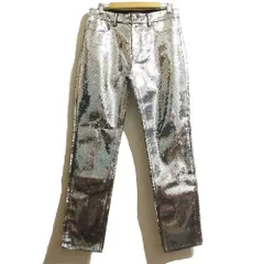 新品同様 H&MOSCHINO モスキーノ H&Mコラボ スパンコールパンツ サイズ48 シルバーカラー メンズ 古着 中古 USEDのサムネイル