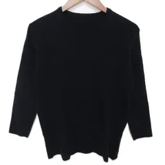 美品 MUSE ミューズ Deuxieme Classe ドゥーズィエムクラス Diner Bクルーネックプルオーバー ニット ブラック レディース 古着 中古 USED