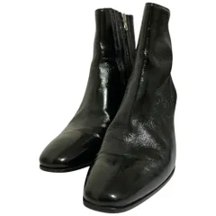 美品 Acne Studios アクネストゥディオズ サイドジップ パテントレザー ショートブーツ サイズ36 22.5cm相当 ブラック レディース 古着 中古 USEDのサムネイル