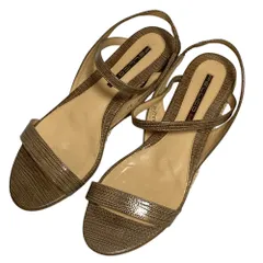 良品 PELLICO ペリーコ サニー エスパドリーユ ストラップサンダル サイズ37 ベージュ レディース 古着 中古 USED