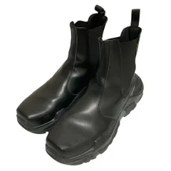 美品 AKIKOAOKI アキコアオキ Icicle-short サイドゴアショートブーツ 24cm ブラック レディース 古着 中古 USED