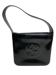 GUCCI/グッチ/インターロッキング/ワンショルダーバッグ/パテントレザー/ブラック/000・2023・0506/レディース/FD0170