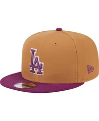 ニューエラ メンズ アクセサリー 帽子 New Era Mens BrownPurple Los Angeles Dodgers Color Pack TwoTone 9FIFTY Snapback Hat Brown Purple パープル