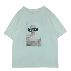 GOD SELECTION XXX ゴッドセレクション 20SS GX-S20-ST-17 LADY GAGA レディーガガ フォト プリント 半袖 Tシャツ オフホワイト系 XL【中古】