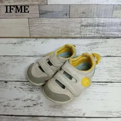 14.5cm IFME グレー/イエロー スリッポンシューズ ベビー 206