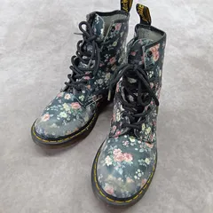 Dr.Martens ドクターマーチン　8ホール ブーツ　花柄　24cm相当