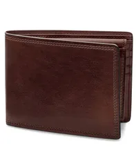ボスカ メンズ アクセサリー 財布 レザー Bosca Mens Wallet Dolce Leather Credit Wallet with ID Passcase Dark brown ブラウン