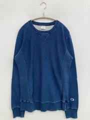 Champion チャンピオン スウェット M ブルー コットン スウェット 無地 ワンポイント ブランドロゴ 長袖