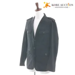 ■ BURBERRY BLACK LABEL バーバリー ブラックレーベル ジャケット アウター ボタン ポケット メンズ L ブラック