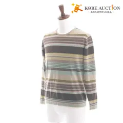■ Paul Smith ポールスミス セーター トップス 長袖 丸首 ボーダー メンズ レディース L マルチカラー