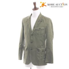 ■ Paul Smith ポールスミス ジャケット アウター ボタン ポケット メンズ M カーキ系
